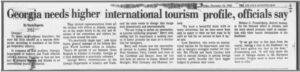 George Berry Georgia Needs Higher International Tourism Profile Officials Say