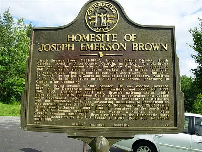 Joseph E Brown Childhood Home Marker Wwwdotwaymarkingdotcom