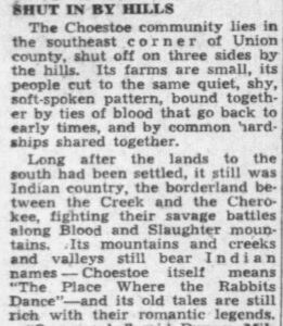 Choestoe The Place Where Rabbits Dance Mention Ajc Mar 1 1944