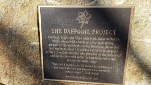 Meeks Park Daffodil Project Plaque