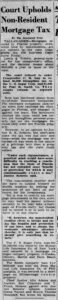 Roy Chapman Court Upholds Nonresident Mortgage Tax Miami Herald Dec 24 1949