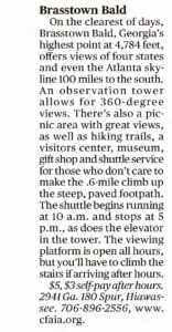 Brasstown Bald Address Ajc Sep 8 2019 1