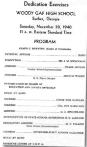 Arthur Woody Woody Gap School Program