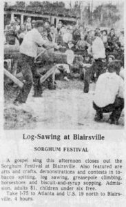 Sorghum Festival LogSawing Macon News Oct 17 1976 (1)