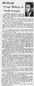 Sorghum Festival Syrup Making In North Georgia AJC Nov 2 1967