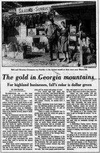Sunrise Grocery The Gold In Georgia Mountains AJC Oct 6 1984