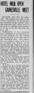 WalasiYi Hotel Men Open Gainesville Meet AJC May 13 1927