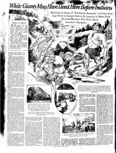 White Giants May Have Lived Here Before Indians Salt Lake Telegram Oct 28 1923