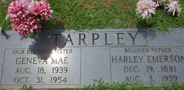 Geneva Mae Tarpley Grave