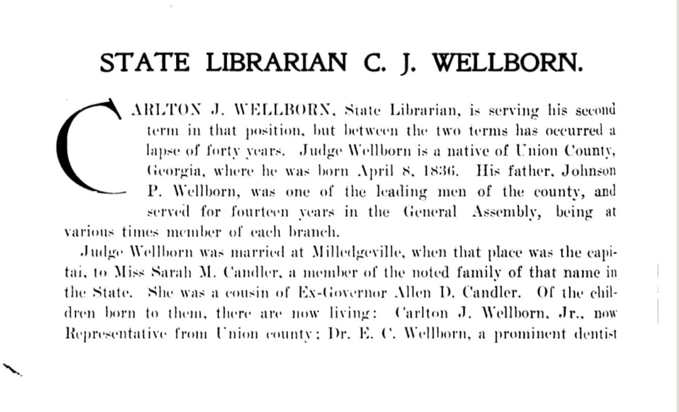 State Librarian CJ Wellborn