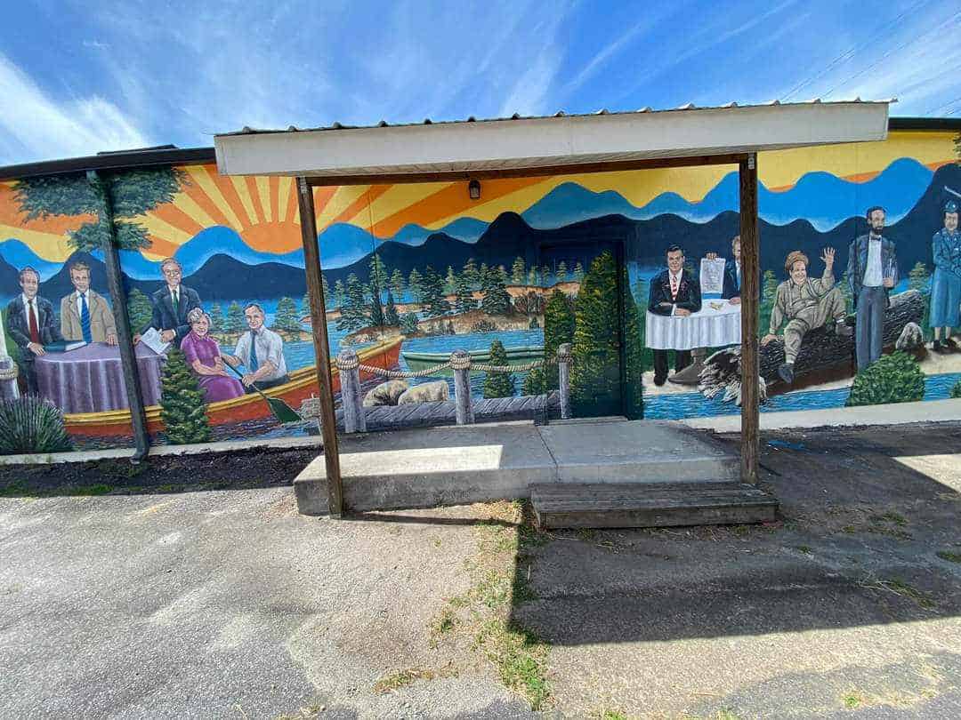 Union County Legends Mural Center Done