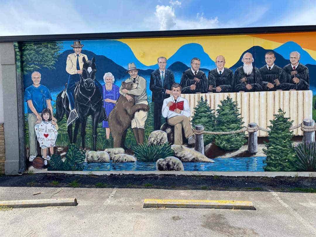 Union County Legends Mural Left Side Done