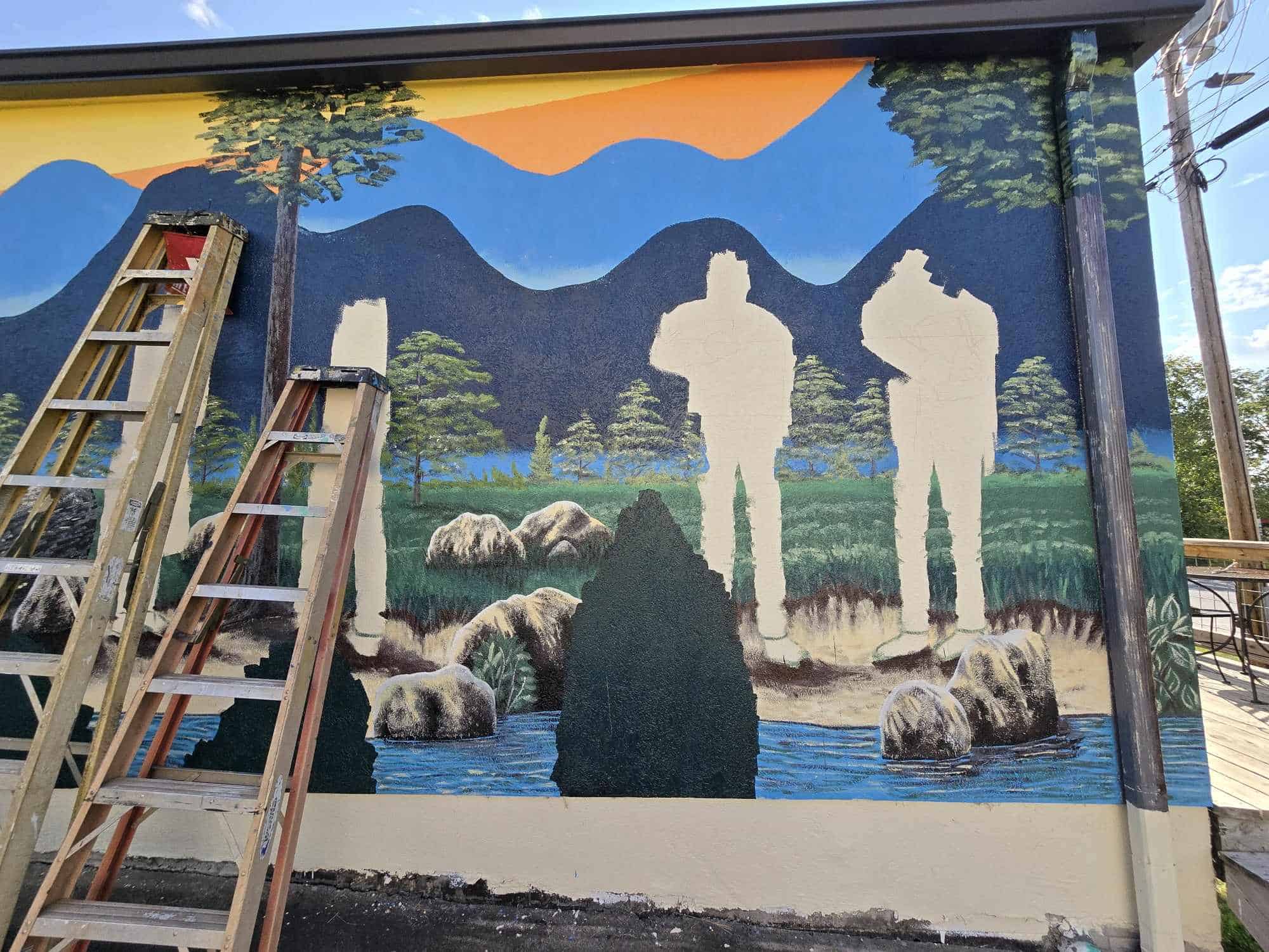 Union County Legends Mural Outlines 2