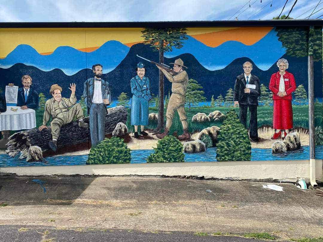 Union County Legends Mural Right Side Done