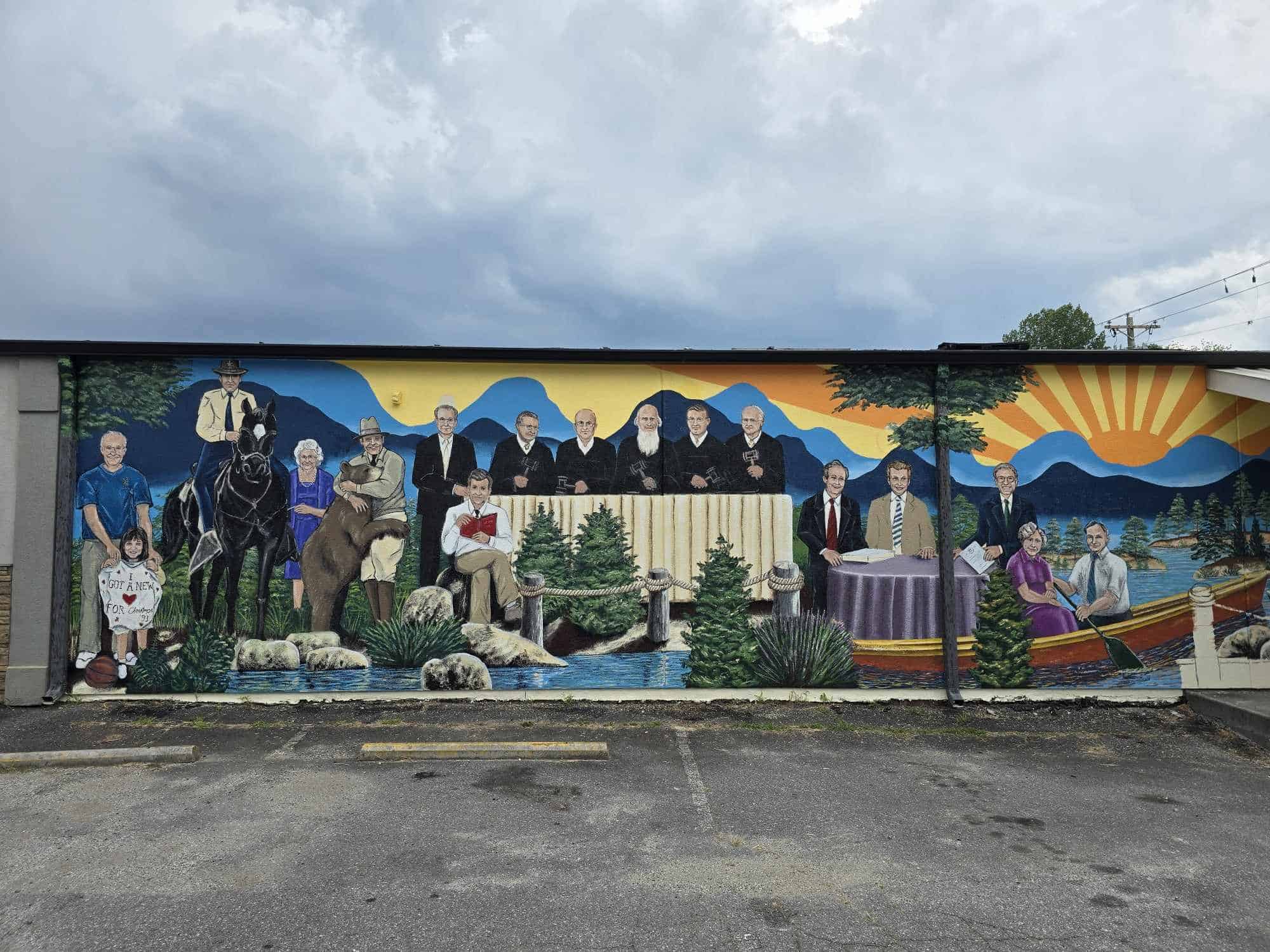 Union County Legends Mural Whole Left Mural Completed