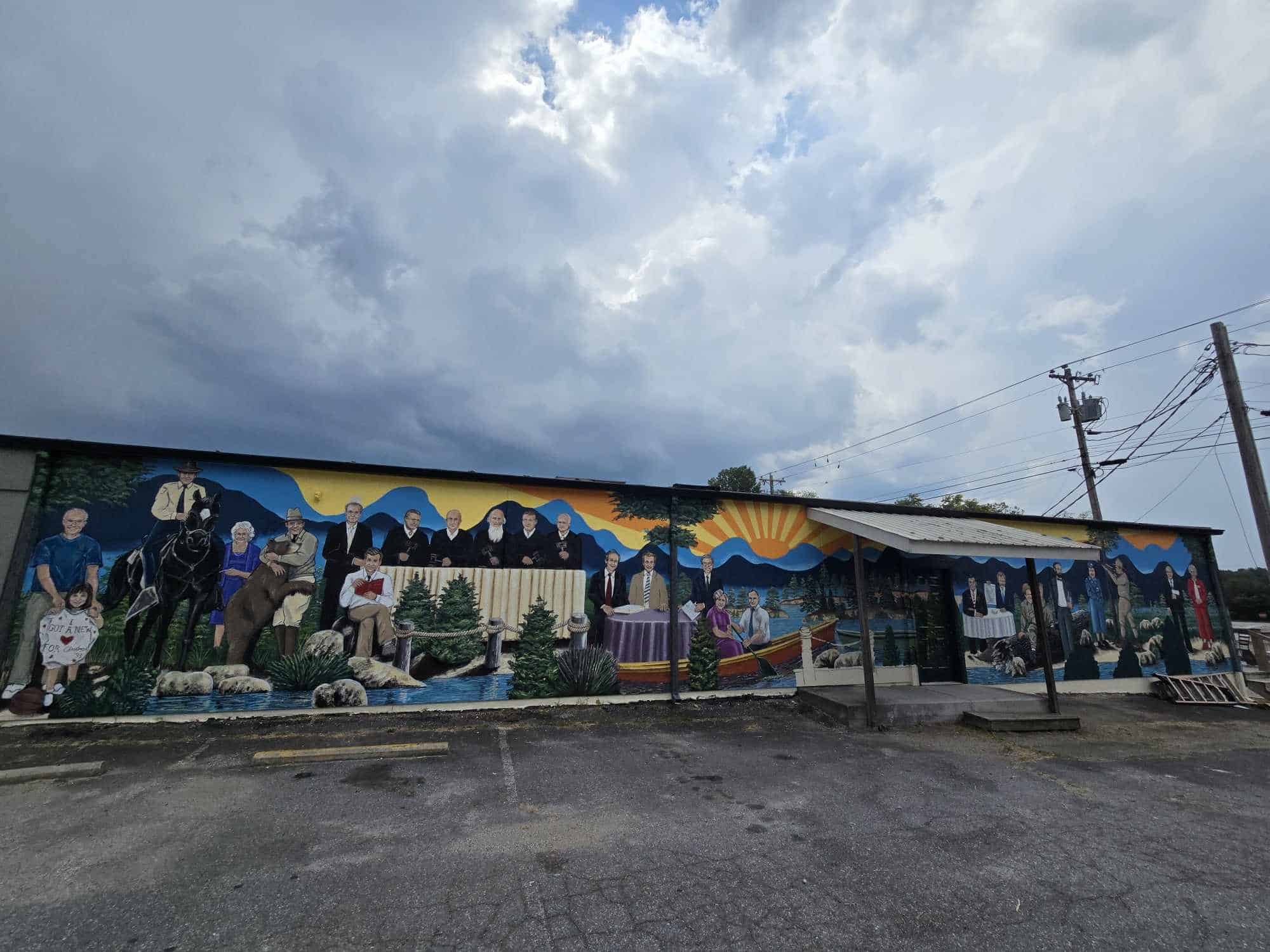 Union County Legends Mural Whole Mural Completed 2