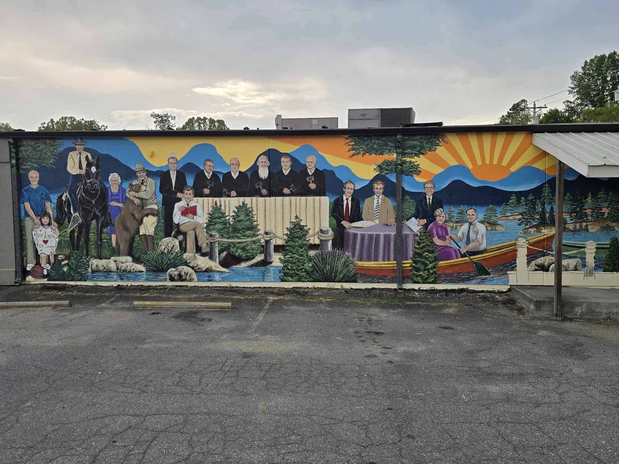 Union County Legends Mural Whole Right Mural Completed