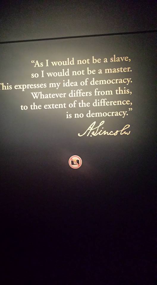 Abraham Lincoln Presidential Library Slavery Quote