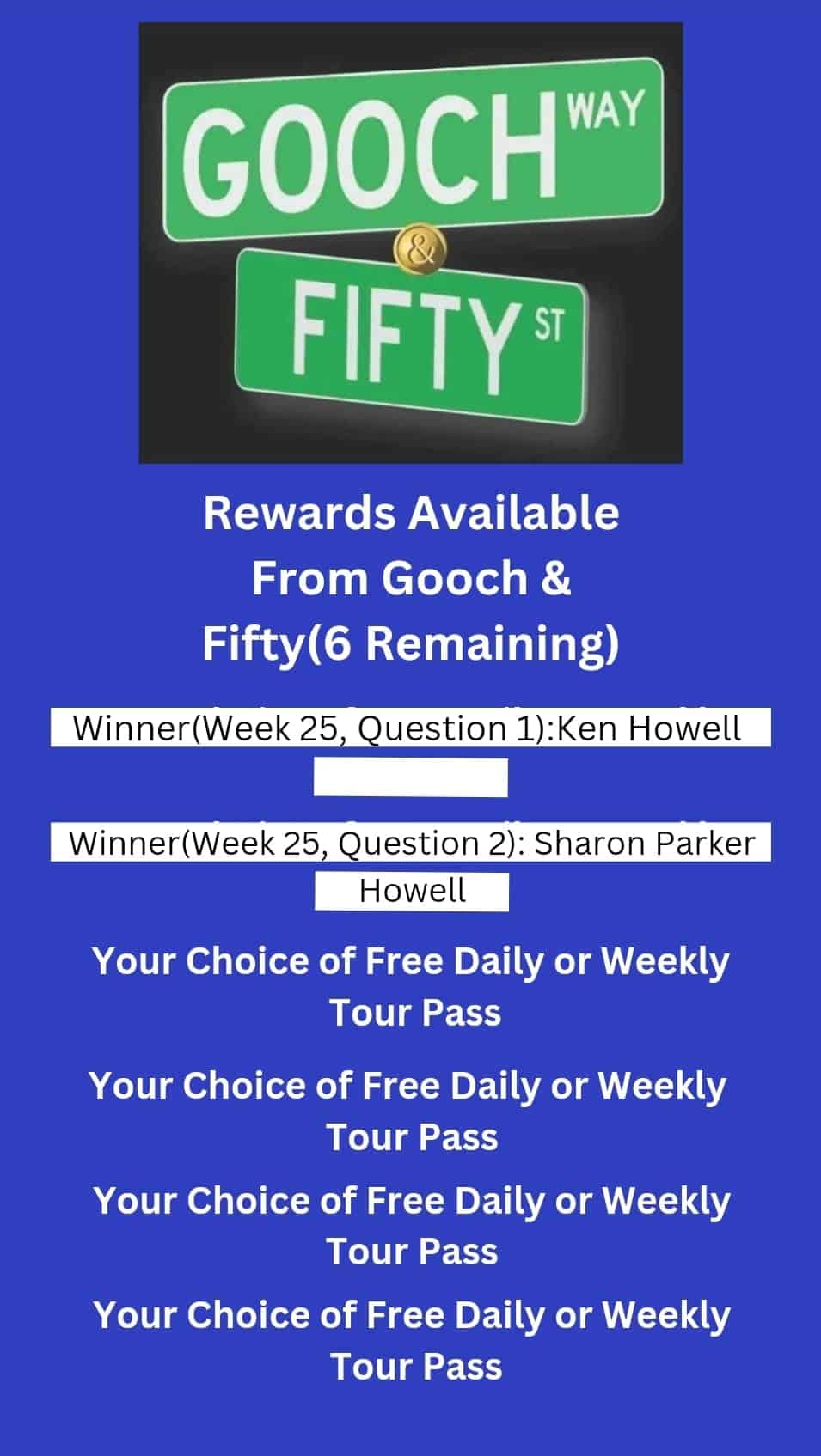 GF Trivia And Rewards Halfway Point Gooch And Fifty 1