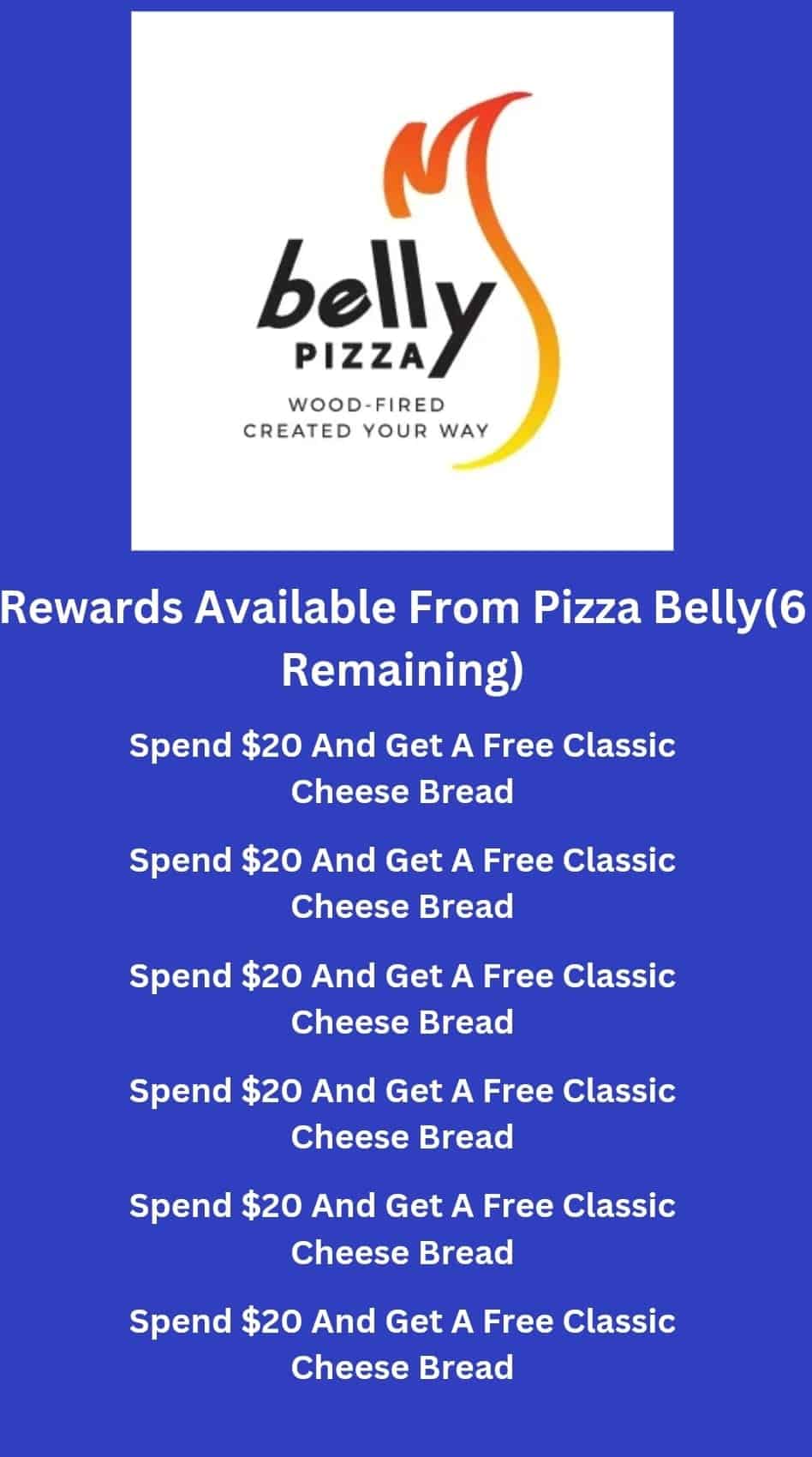 GF Trivia And Rewards Halfway Point Pizza Belly