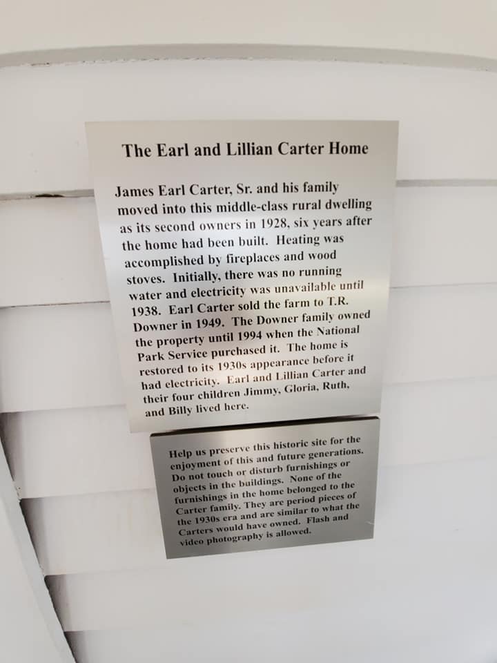 Jimmy Carter Earl And Lillian Plaque