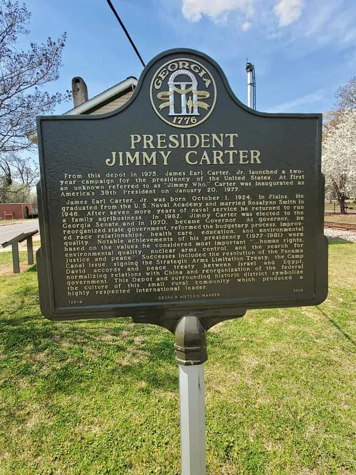 Jimmy Carter Plaque