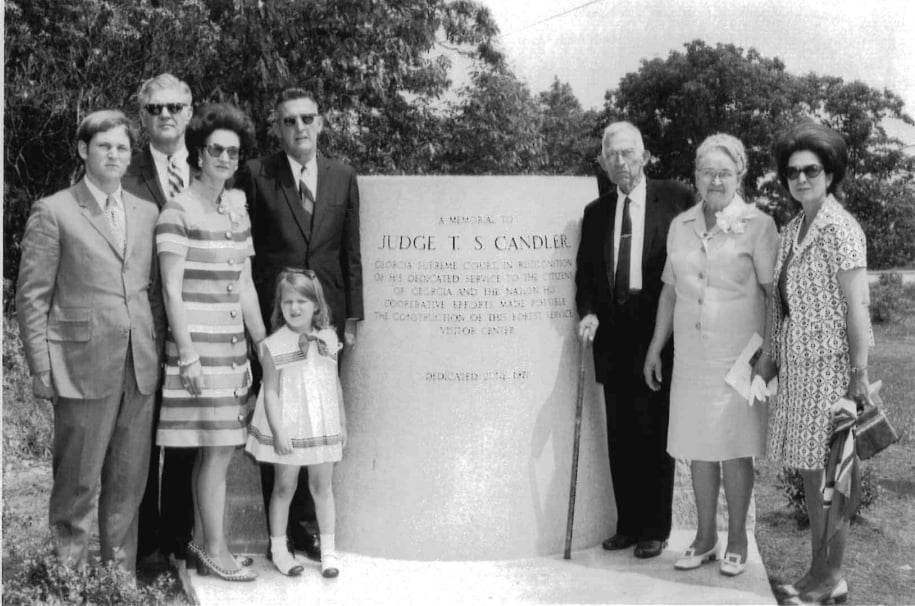 Judge Candler Brasstown Bald Family Photo Monument