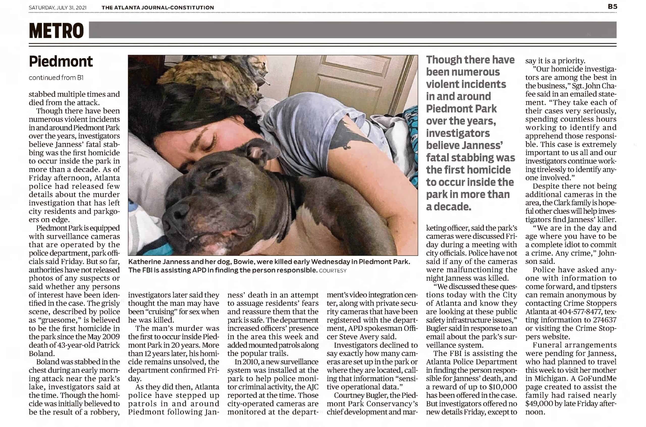 Katherine Janness Victims Friends Some Cams Not On Part 2 AJC Jul 31 2021
