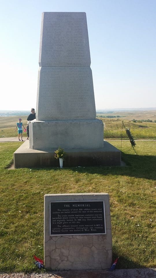 Little Bighorn Battlefield National Monument Memorial Marker