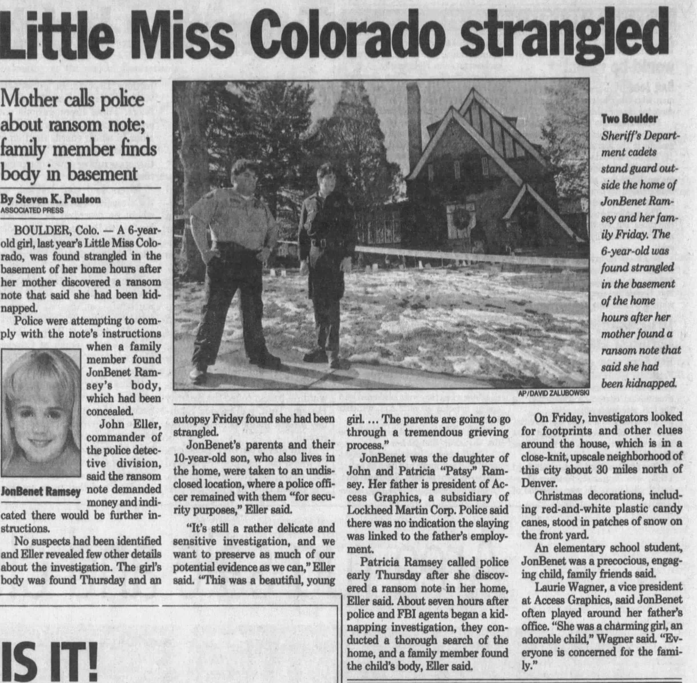 Little Miss Colorado Strangled