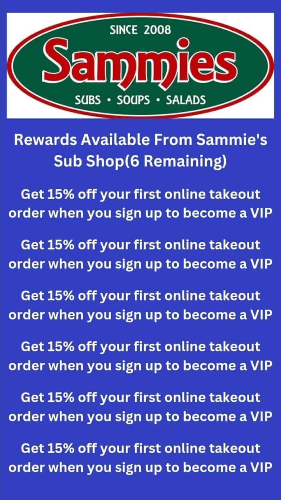 Sammies Rewards Left Quarter 4